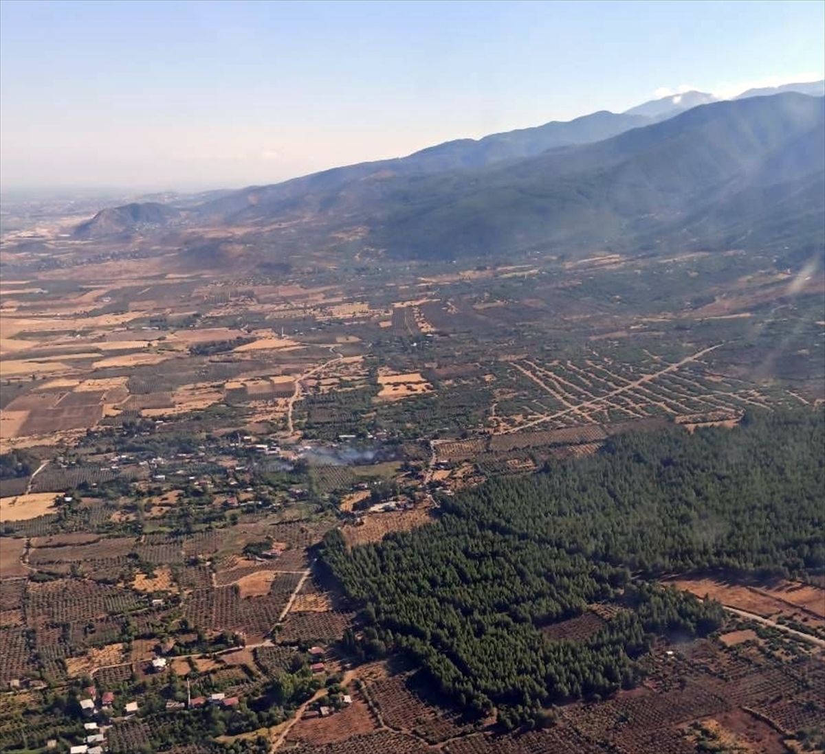 Hatay'da bahçe yangını ormanlık alana sıçramadan söndürüldü