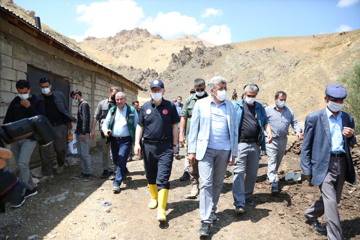 Çevre ve Şehircilik Bakan Yardımcısı Suver, Başkale'deki sel bölgesinde incelemelerde bulundu: