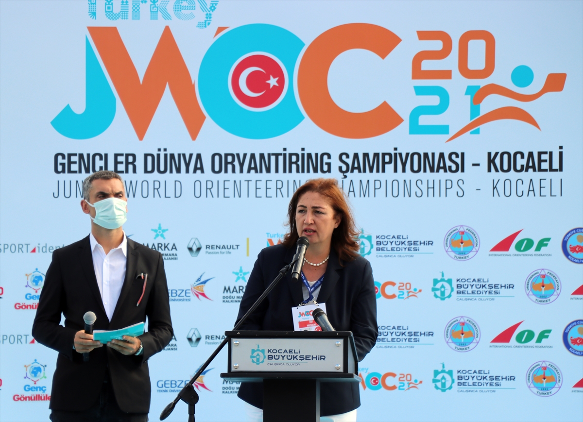 2021 Dünya Gençler Oryantiring Şampiyonası'nın açılış töreni Kocaeli'de yapıldı