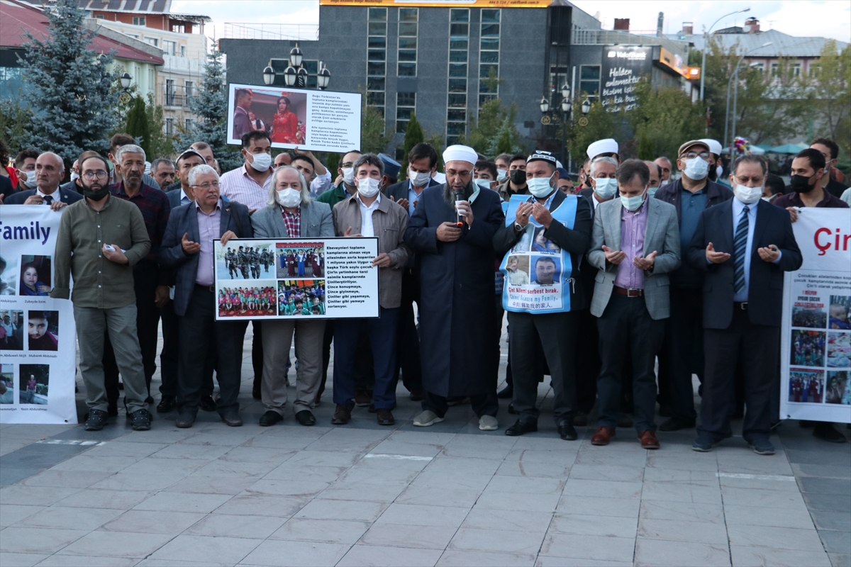 Erzurum'da Çin'in “Doğu Türkistan” politikası protesto edildi