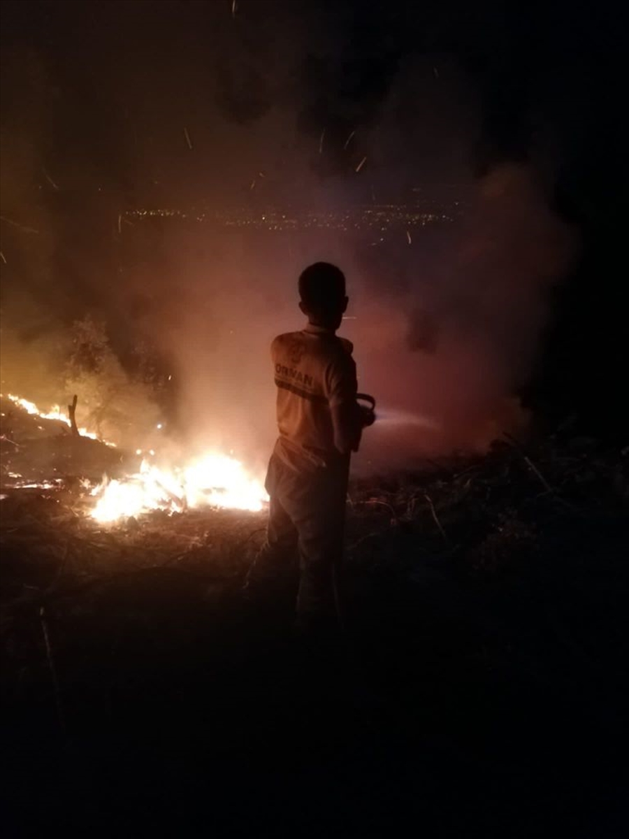 Hatay'da çıkan örtü yangını kontrol altına alındı