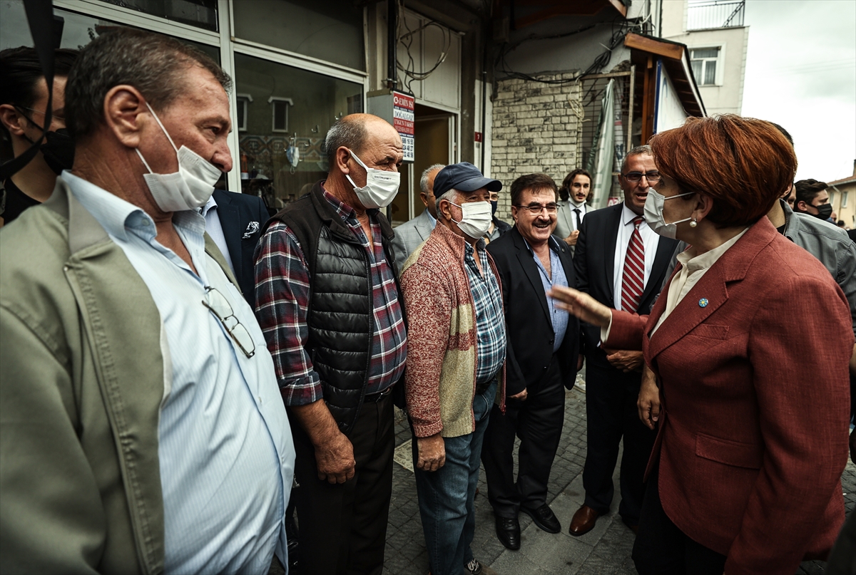 İYİ Parti Genel Başkanı Akşener, Çatalca'da ziyaretlerde bulundu