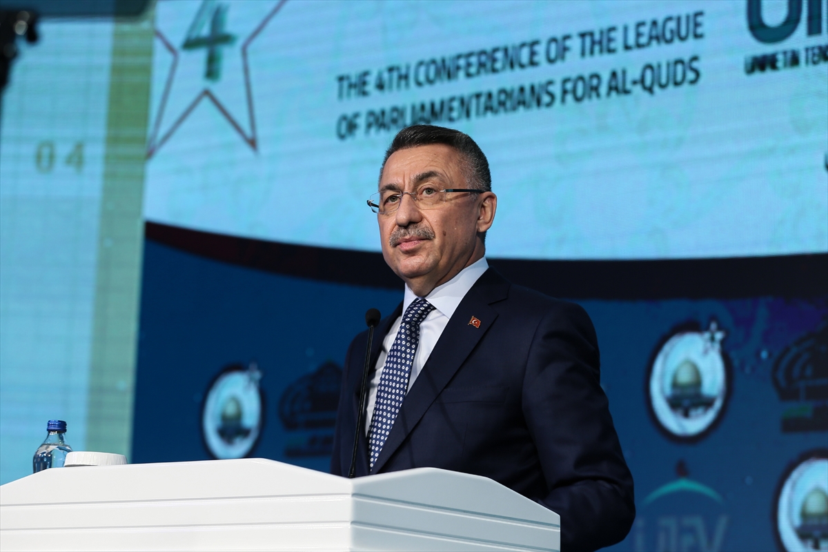Cumhurbaşkanı Yardımcısı Oktay, Parlamenterler Arası Kudüs Platformu 4. Konferansı gala yemeğinde konuştu: