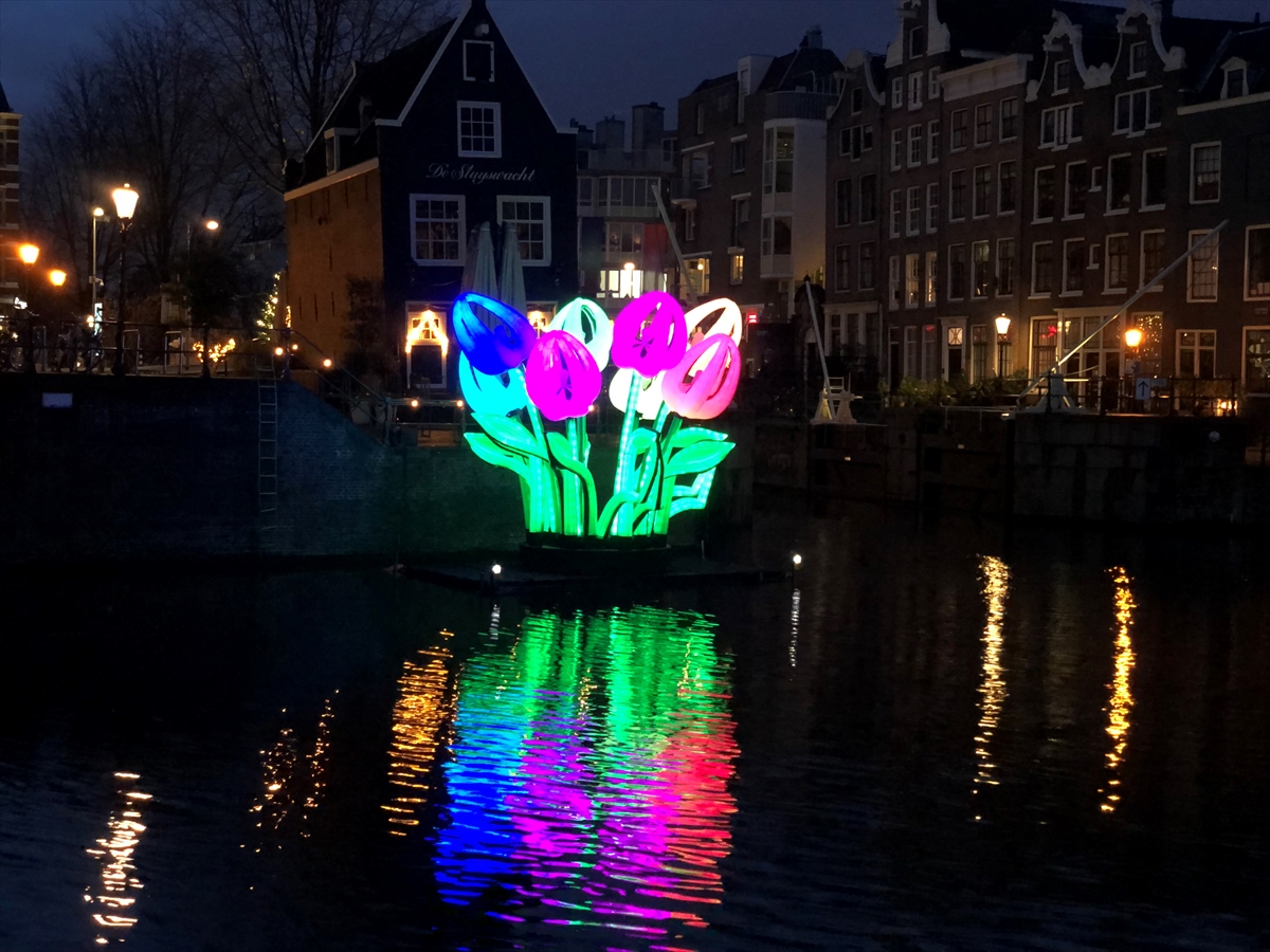 Amsterdam'da “Işık Sanat Festivali” Kovid-19'un gölgesinde başladı