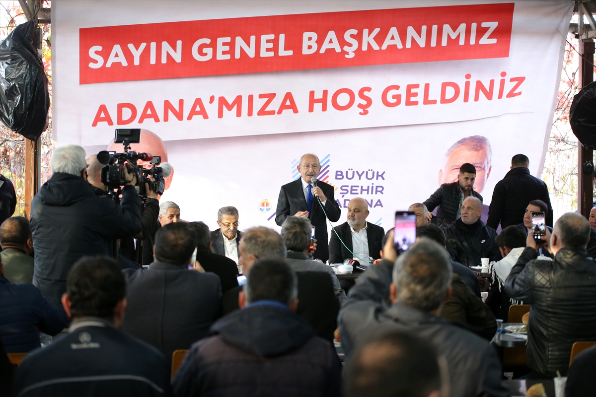 CHP Genel Başkanı Kılıçdaroğlu, Adana'da kamyon şoförleriyle buluştu: (1)