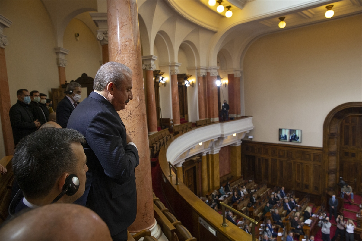 TBMM Başkanı Şentop, Sırbistan Ulusal Meclis Başkanı Daçiç ile görüştü