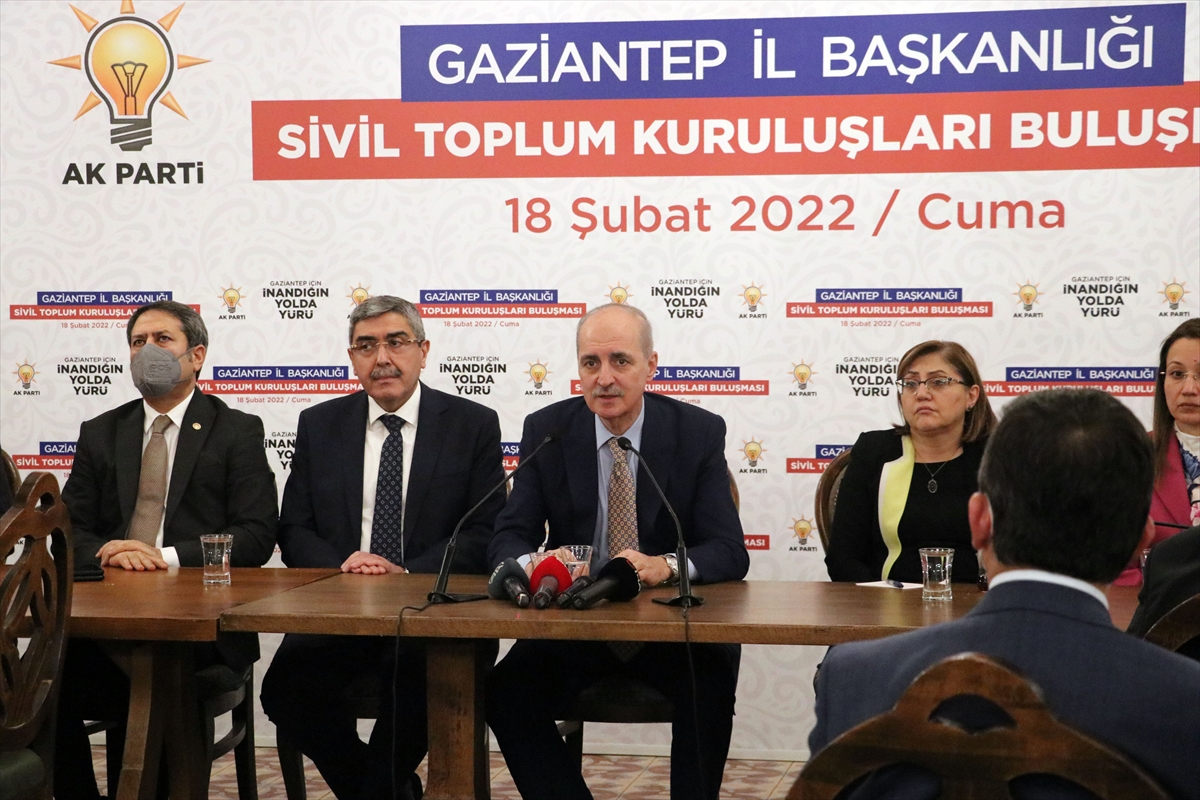 AK Parti Genel Başkanvekili Kurtulmuş, Gaziantep'teki STK temsilcileriyle buluştu: