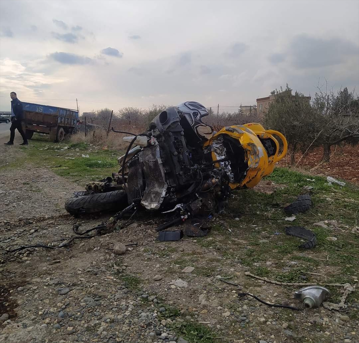 Gaziantep'te traktörle çarpışan motosikletin sürücüsü öldü