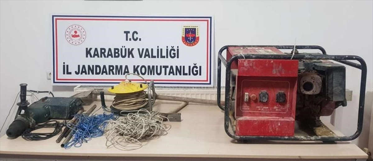 Karabük'te izinsiz kazı operasyonunda iki şüpheli yakalandı