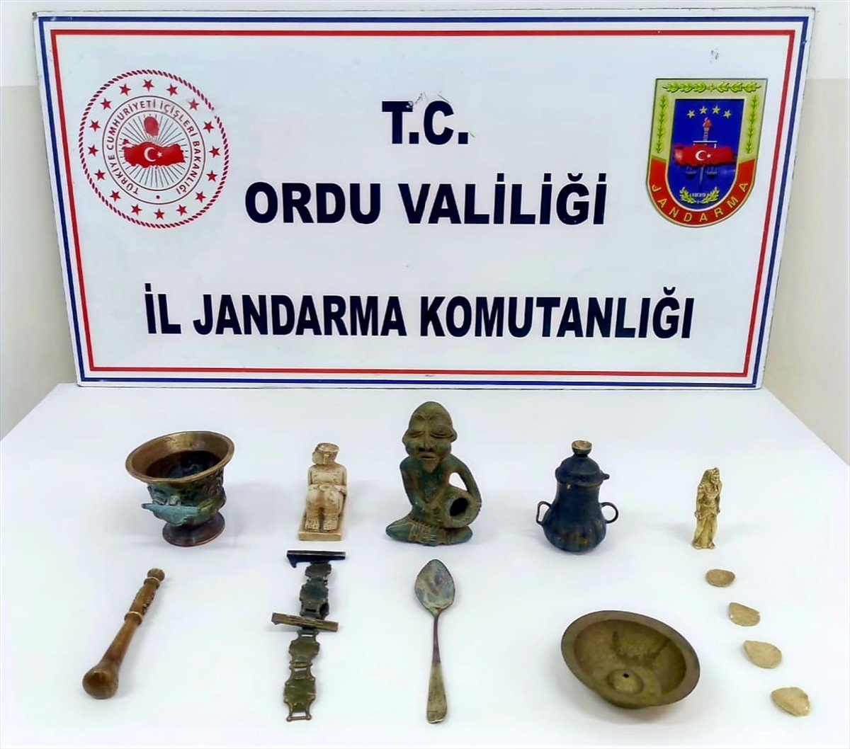 Ordu'da Osmanlı dönemine ait eserler ele geçirildi