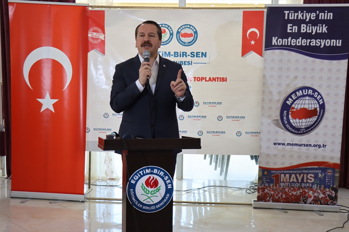 Memur-Sen Genel Başkanı Yalçın, Kilis'te Genişletilmiş İl Divan Toplantısı'nda konuştu:
