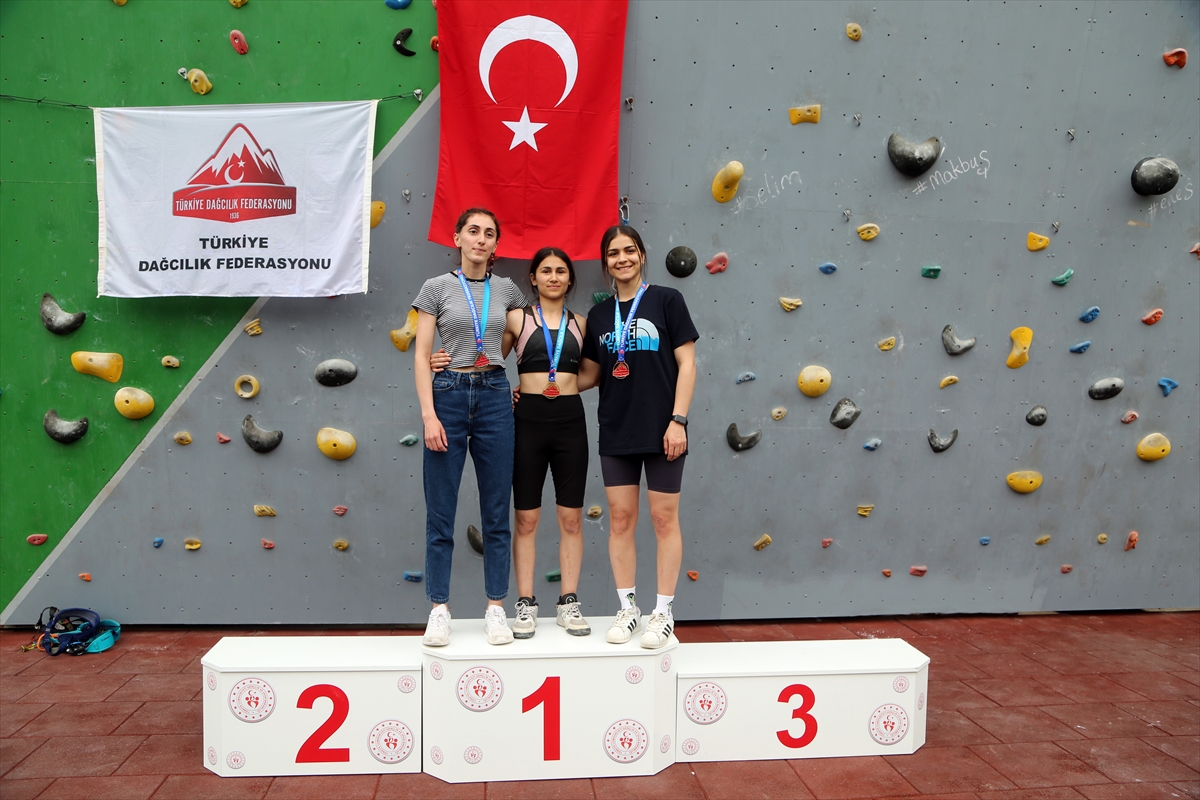 Aydın'da Spor Tırmanış Hız Türkiye Şampiyonası yapıldı