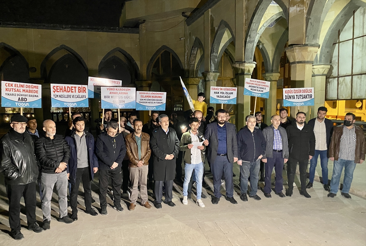 İsrail güçlerinin Mescid-i Aksa baskını Kırşehir'de protesto edildi