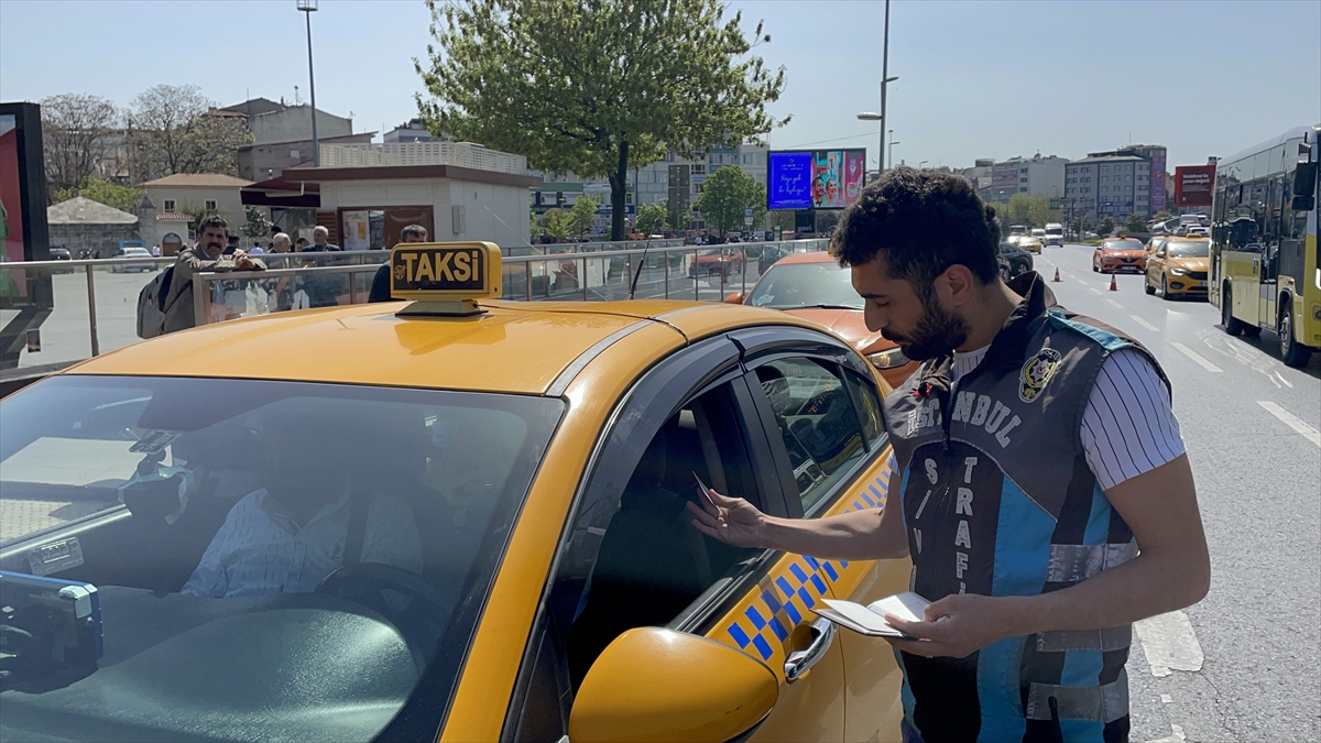 İstanbul'da taksicilere yönelik denetim yapıldı