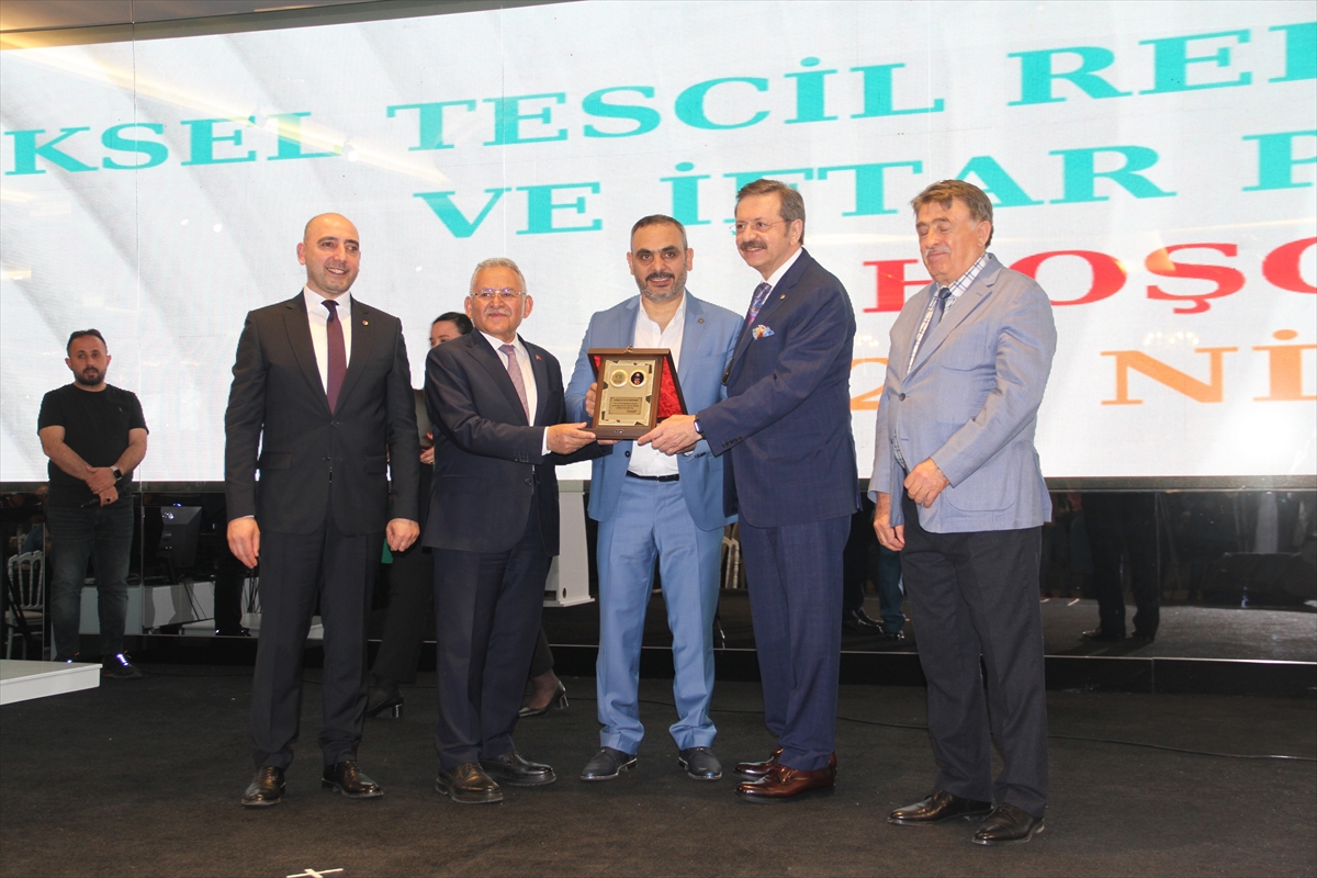 Kayseri'de “Geleneksel Tescil Rekortmenleri Ödül Töreni” düzenlendi