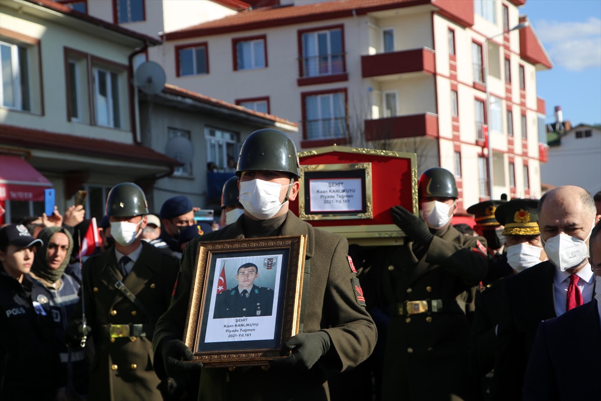 Şehit Piyade Teğmen Kaan Kanlıkuyu, Çankırı'da son yolculuğuna uğurlandı