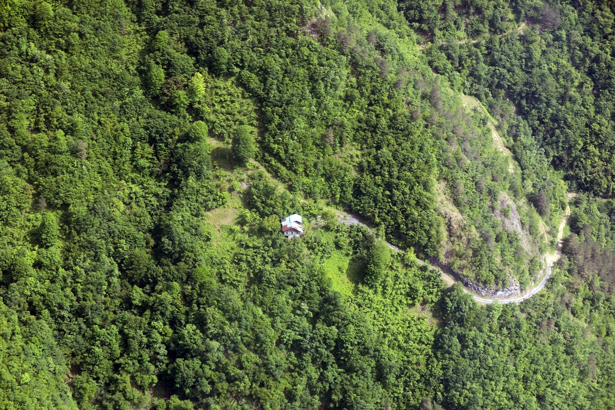 Artvin'in doğal güzellikleri havadan görüntülendi