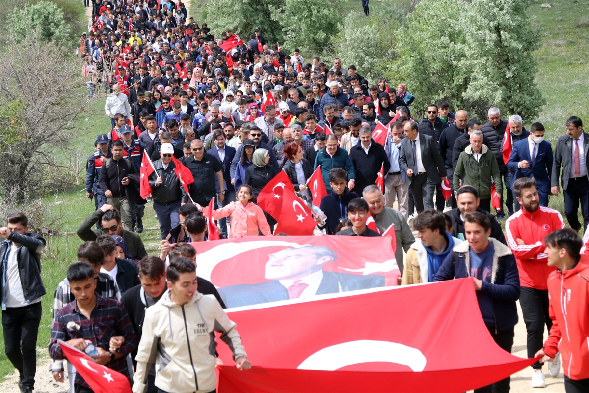 Çankırı'da “Atatürk ve İstiklal Yolu Kahramanlarına Saygı Yürüyüşü”