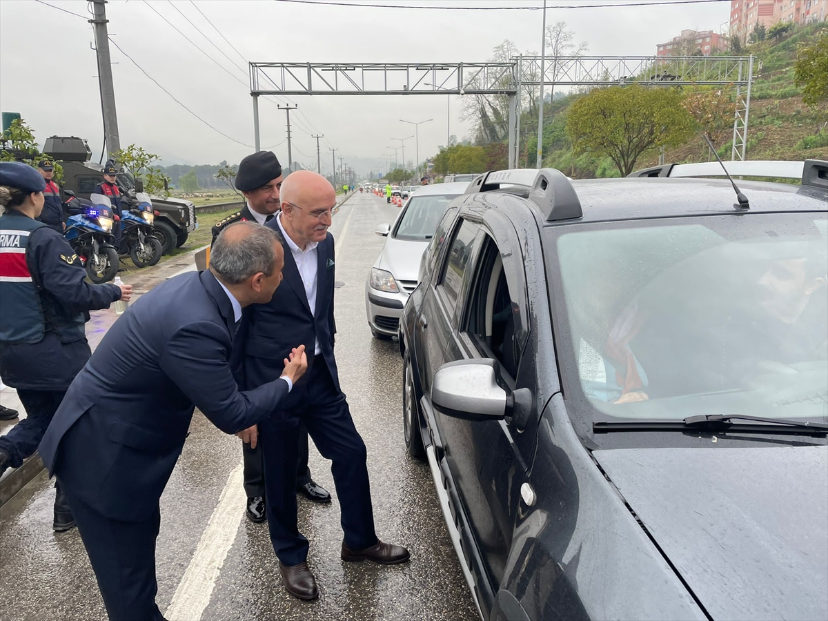 İçişleri Bakan Yardımcısı Erdil, Ordu'da trafik denetimine katıldı: