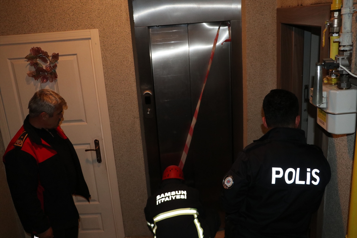 Samsun'da asansör boşluğuna düşen kişi ağır yaralandı