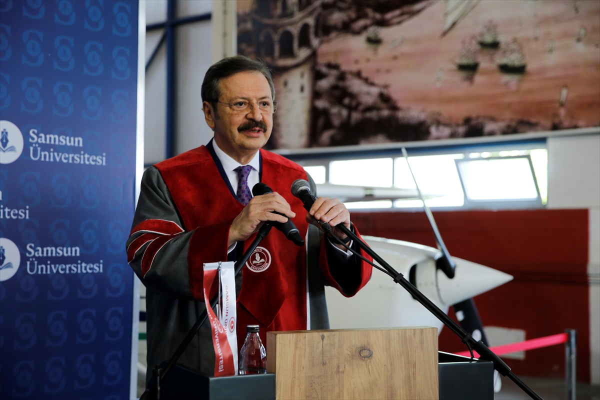 TOBB Başkanı Hisarcıklıoğlu'na Samsun'da fahri doktora unvanı verildi