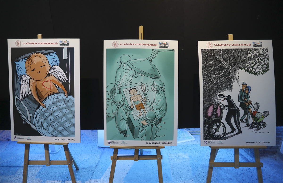 2. Uluslararası Organ Bağışı Karikatür Yarışması'nda birincilik ödülünü Türk karikatürist aldı