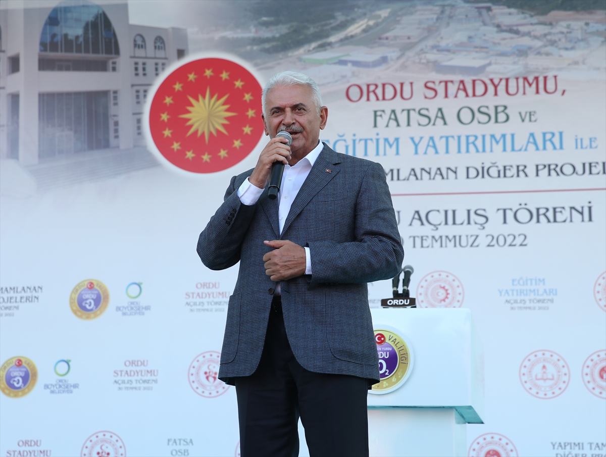 AK Parti Genel Başkanvekili Yıldırım, Ordu'da toplu açılış töreninde konuştu: