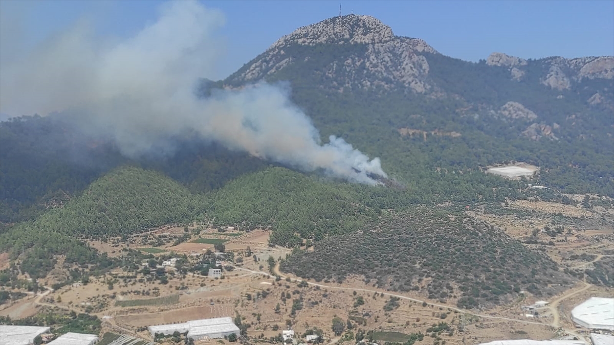 GÜNCELLEME – Mersin'de çıkan orman yangını kontrol altına alındı