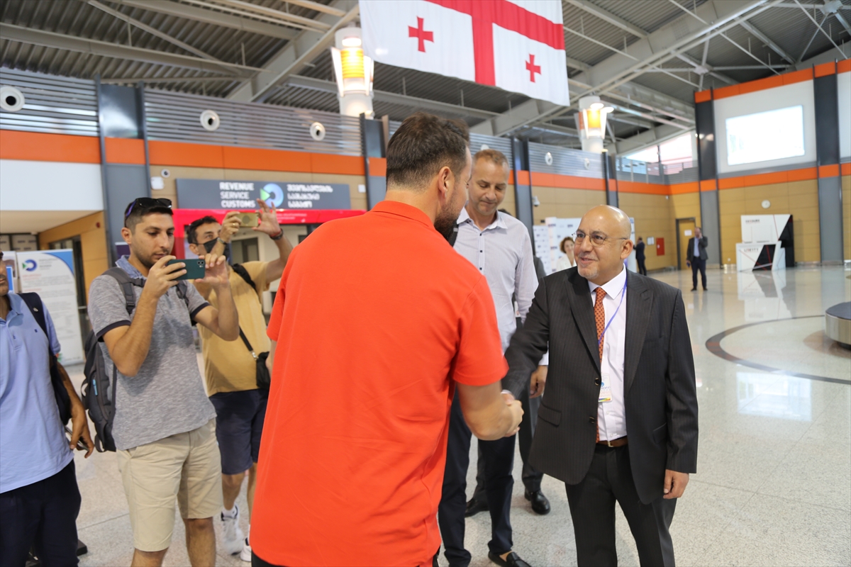 A Milli Erkek Basketbol Takımı, Gürcistan'a geldi