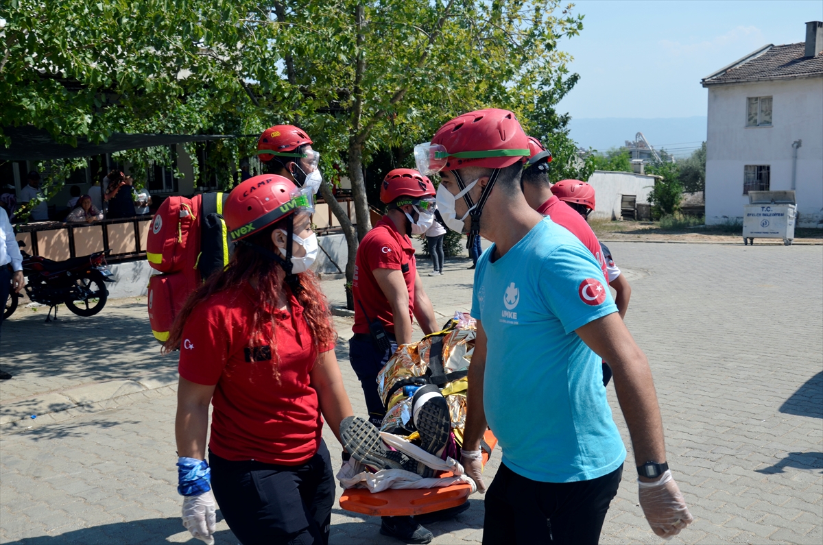 Aydın'da helikopter destekli kurtarma tatbikatı yapıldı