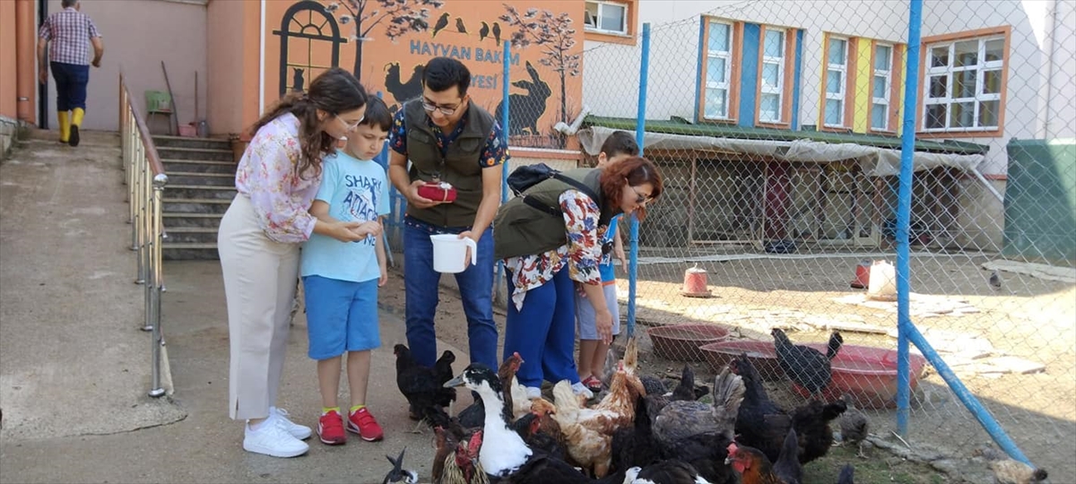 Düzce'de hayvansever çocuklar can dostlarını unutmadı