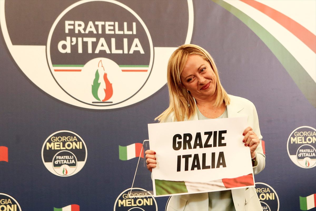 İtalya'daki seçimlerde birinci çıkan Meloni, seçim sonuçlarını değerlendirdi: