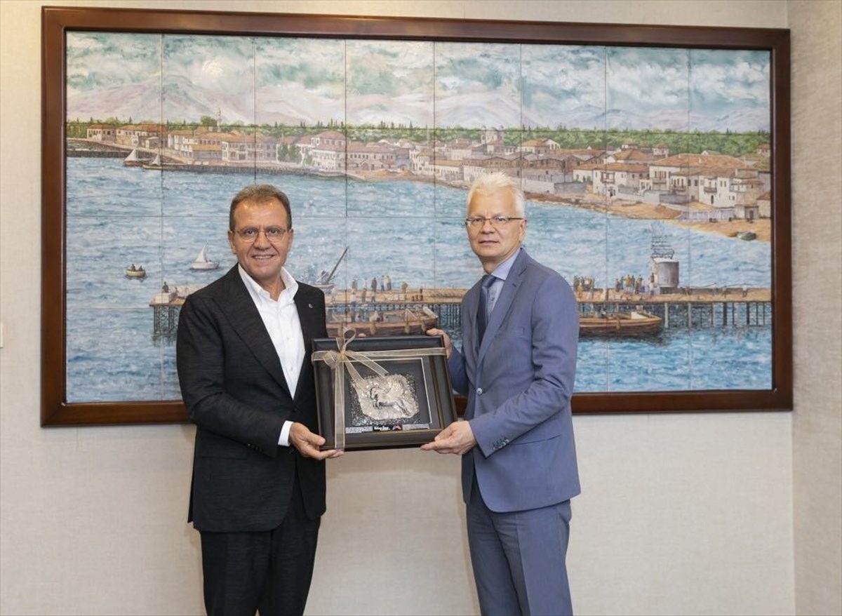 Litvanya'nın Ankara Büyükelçisi Degutis, Mersin Büyükşehir Belediyesini ziyaret etti
