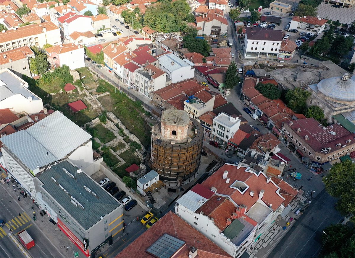 Edirne'deki Makedon Kulesi'nin dinamitle yıkılan bölümleri restorasyonda tamamlanacak