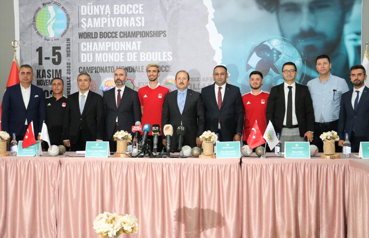 Mersin'de düzenlenecek bocce şampiyonalarının tanıtım toplantısı yapıldı