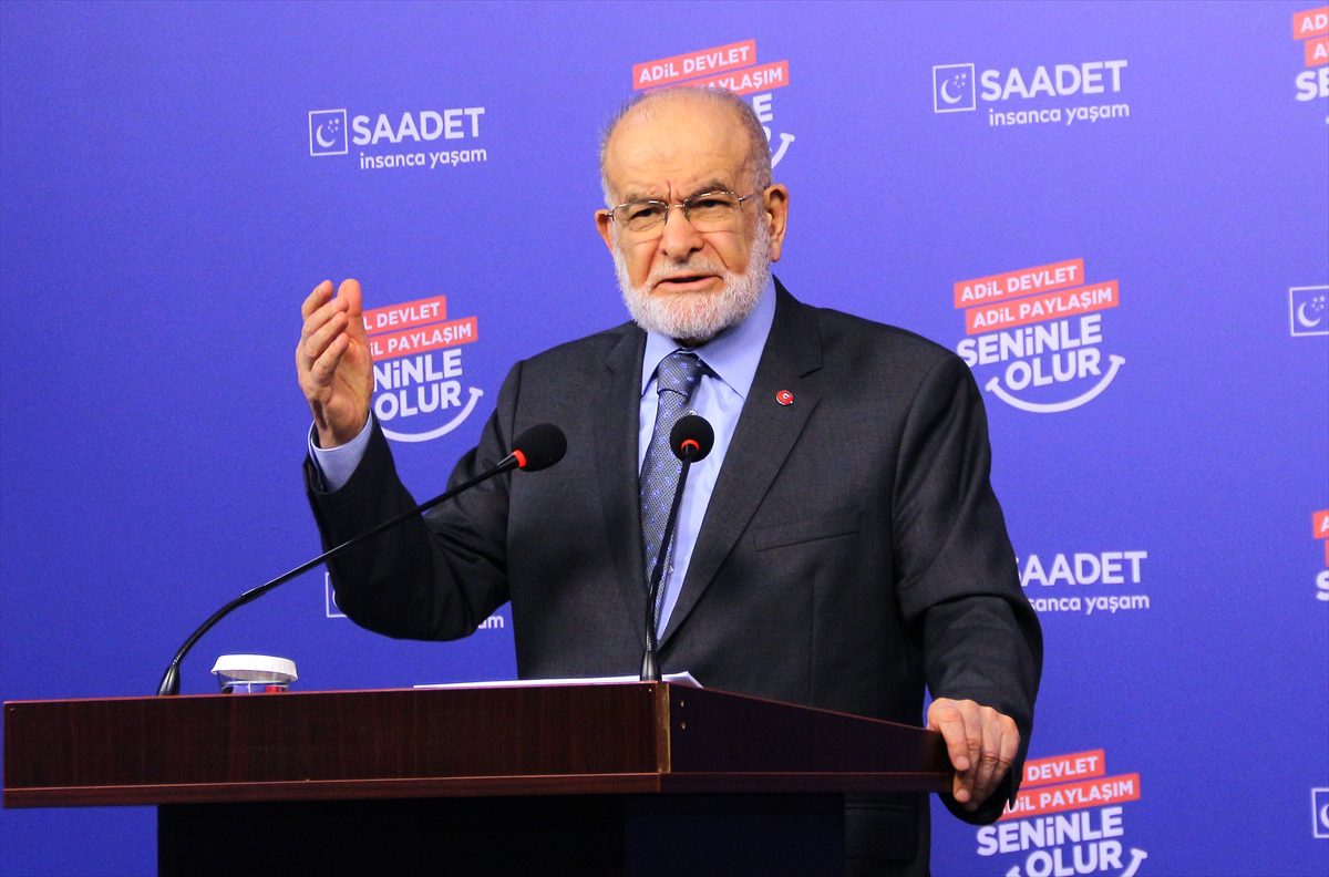 Saadet Partisi Genel Başkanı Karamollaoğlu, basın toplantısı düzenledi: