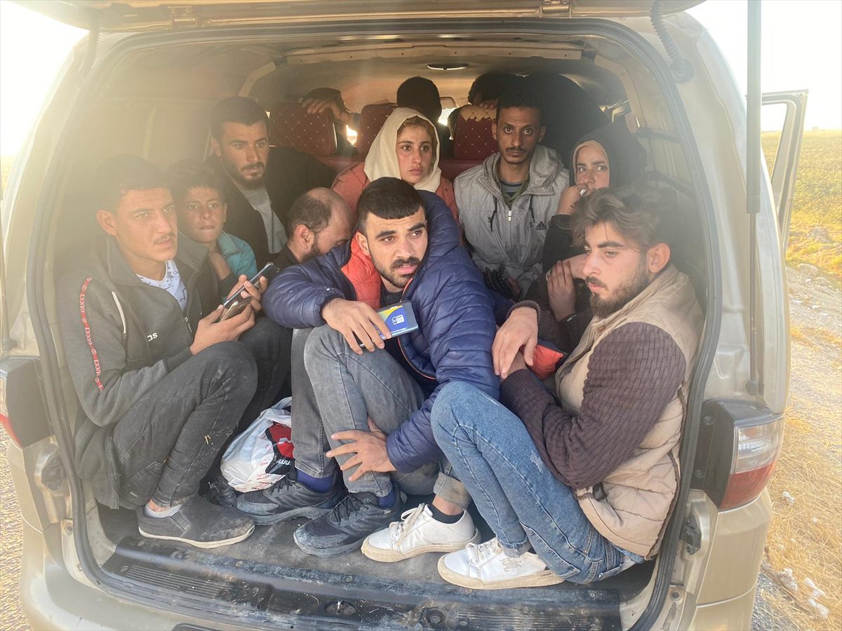 Şanlıurfa'da 18 düzensiz göçmen yakalandı