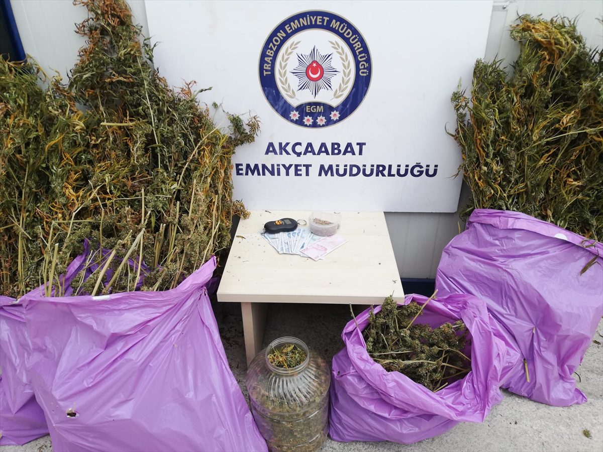 Trabzon'da uyuşturucu operasyonunda 6 kilo esrar ele geçirildi
