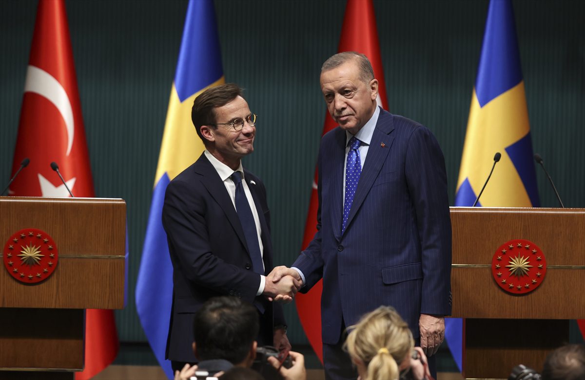 İsveç Başbakanı Kristersson, Cumhurbaşkanı Erdoğan'la ortak basın toplantısında konuştu: (2)