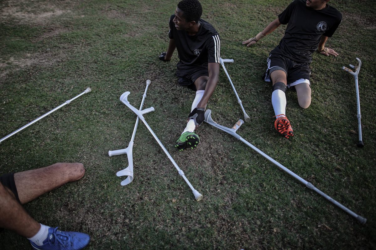 Gazze'deki ampute futbol turnuvası sona erdi