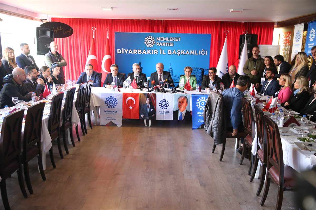 Memleket Partisi Genel Başkanı İnce, Diyarbakır'da konuştu: