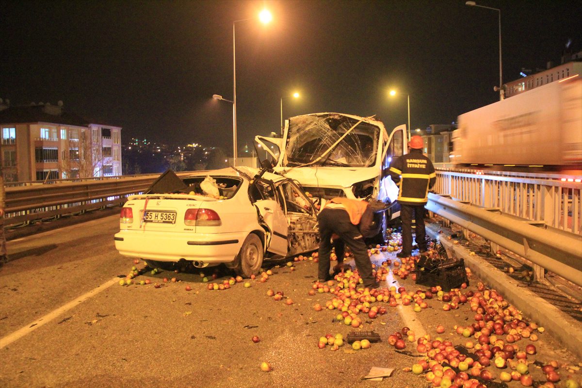 Samsun’da trafik kazası: 1 ölü, 1 yaralı