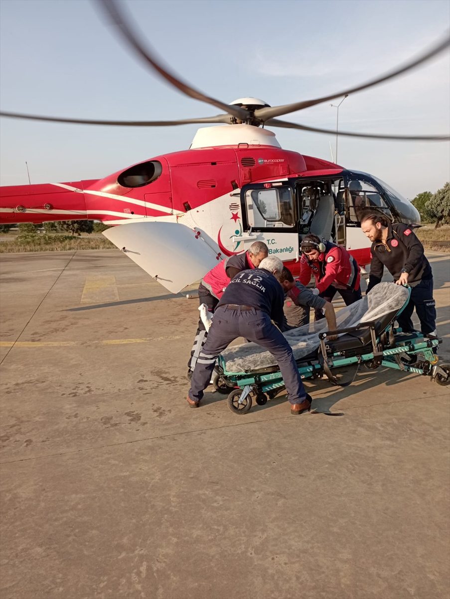 Trabzon'da geçen yıl ambulans helikopterle 298 hasta nakledildi