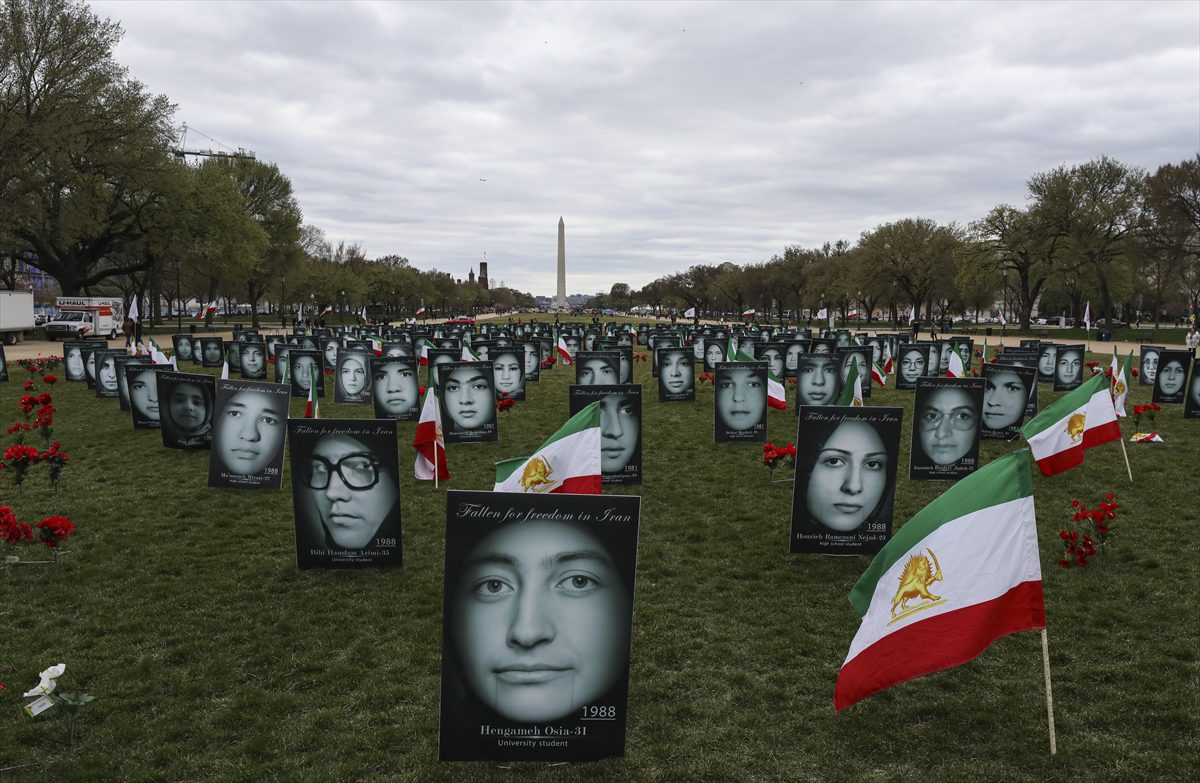 Washington'dan İran'daki protestolara destek yürüyüşü